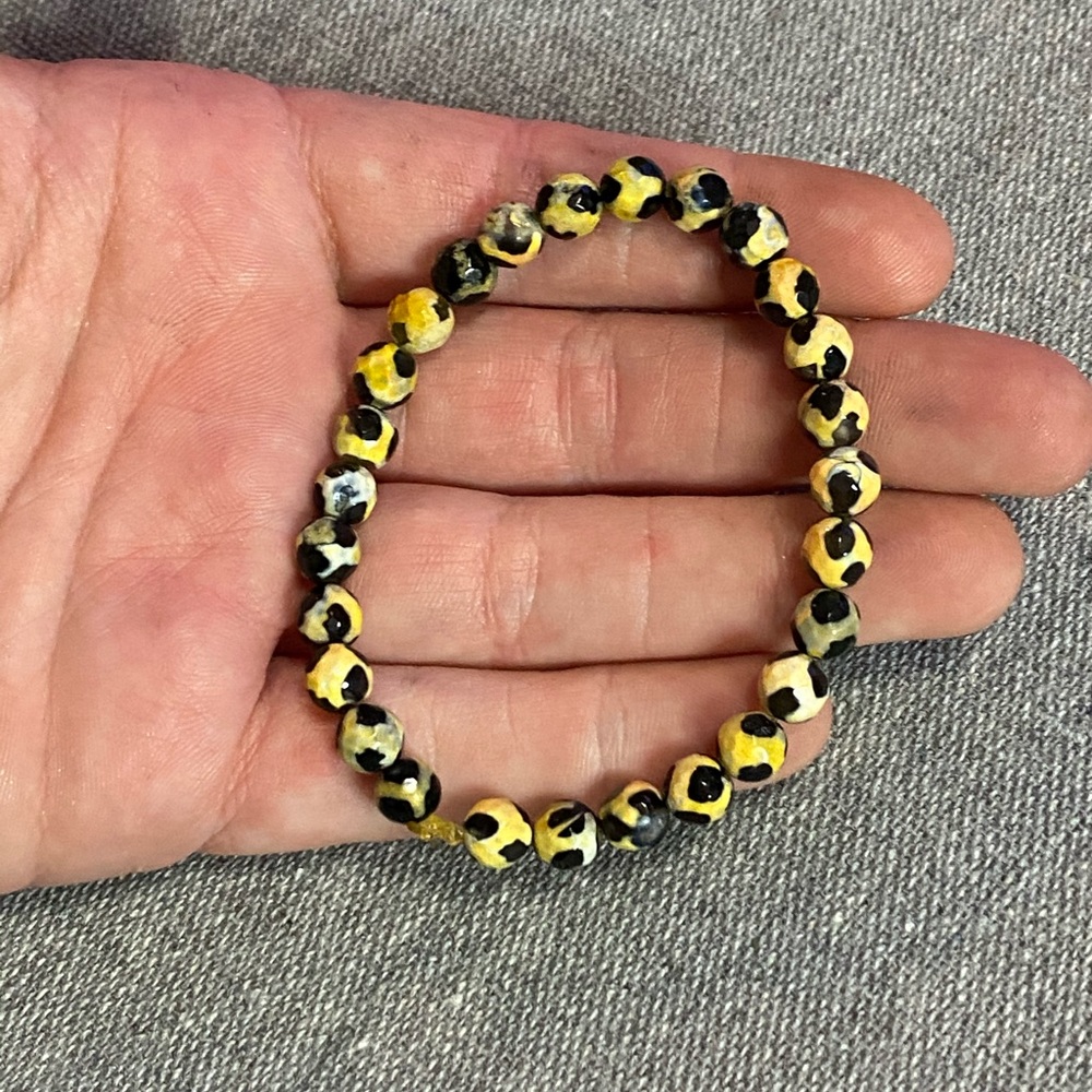 “Cheetah” beaded bracelet